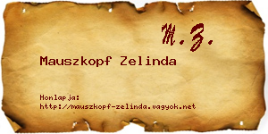 Mauszkopf Zelinda névjegykártya